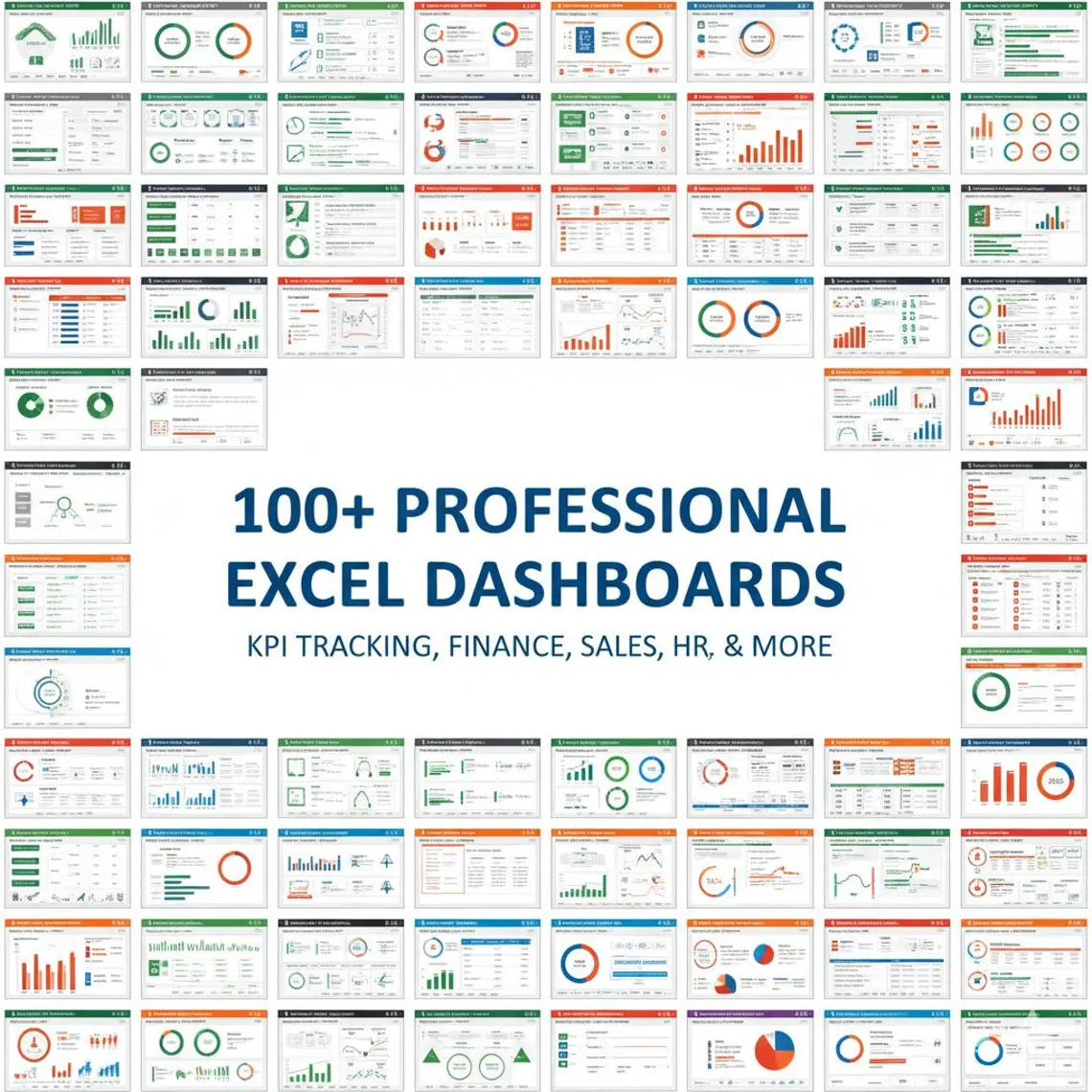 Ultimate Excel Dashboard Bundle | 100+ Editable Business & Finance Dashboards